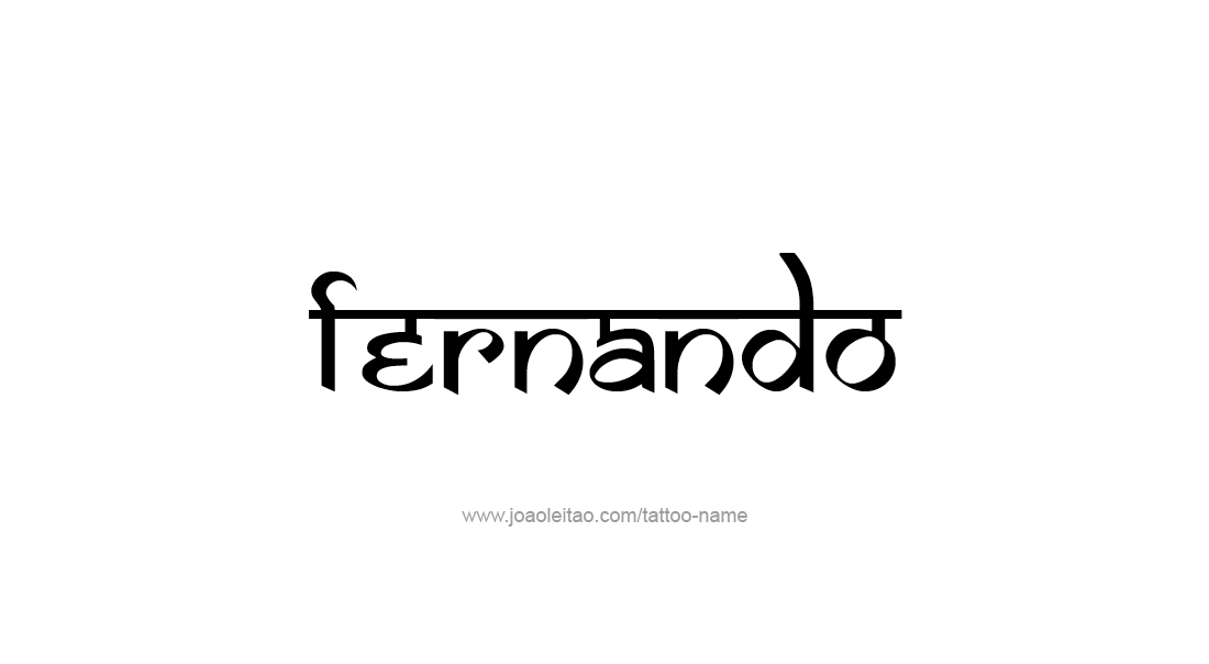 Tattoo Design  Name Fernando   