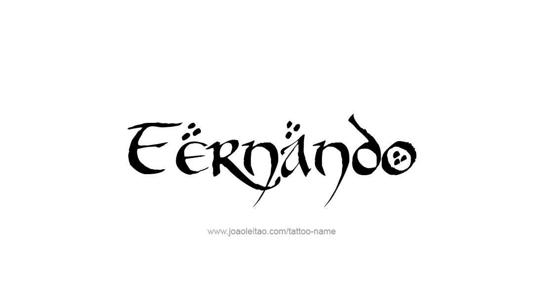 Tattoo Design  Name Fernando   