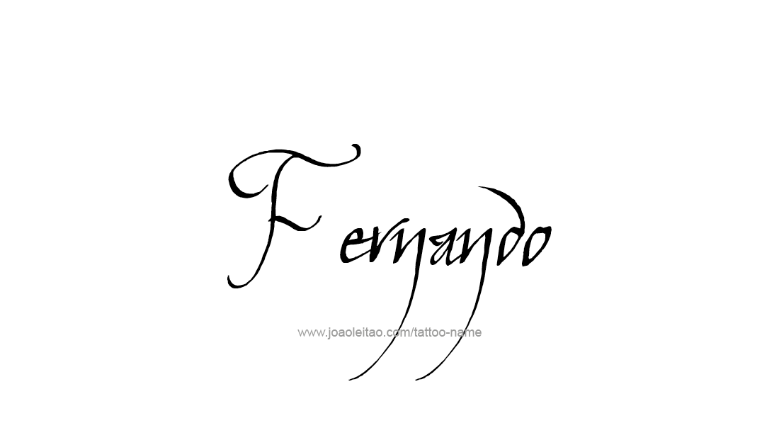 Tattoo Design  Name Fernando   