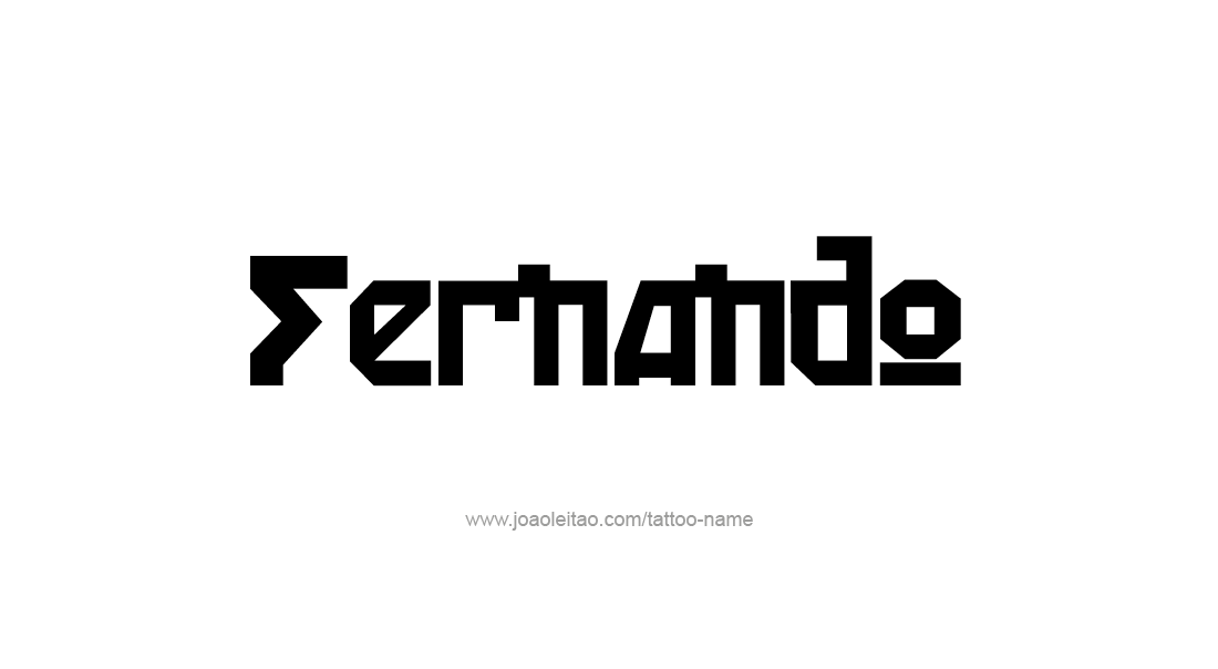 Tattoo Design  Name Fernando   
