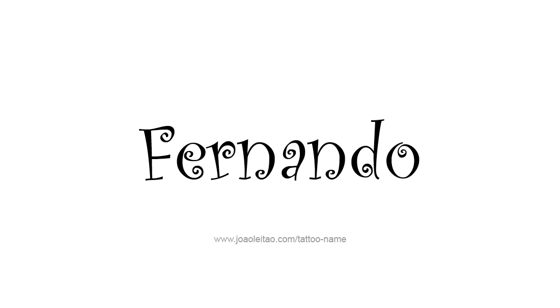 Tattoo Design  Name Fernando   