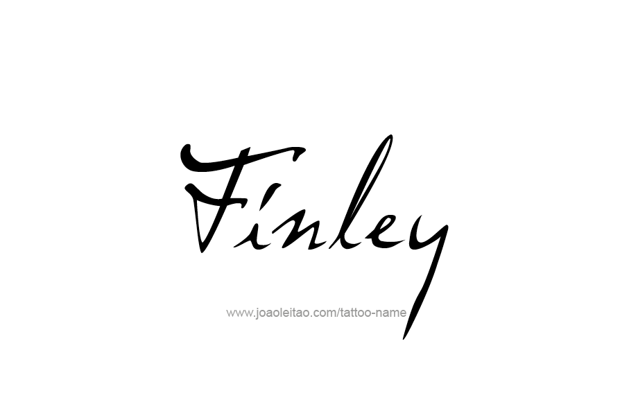 Tattoo Design  Name Finley   