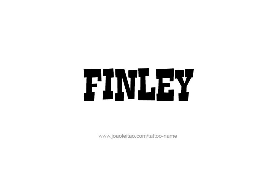 Tattoo Design  Name Finley   