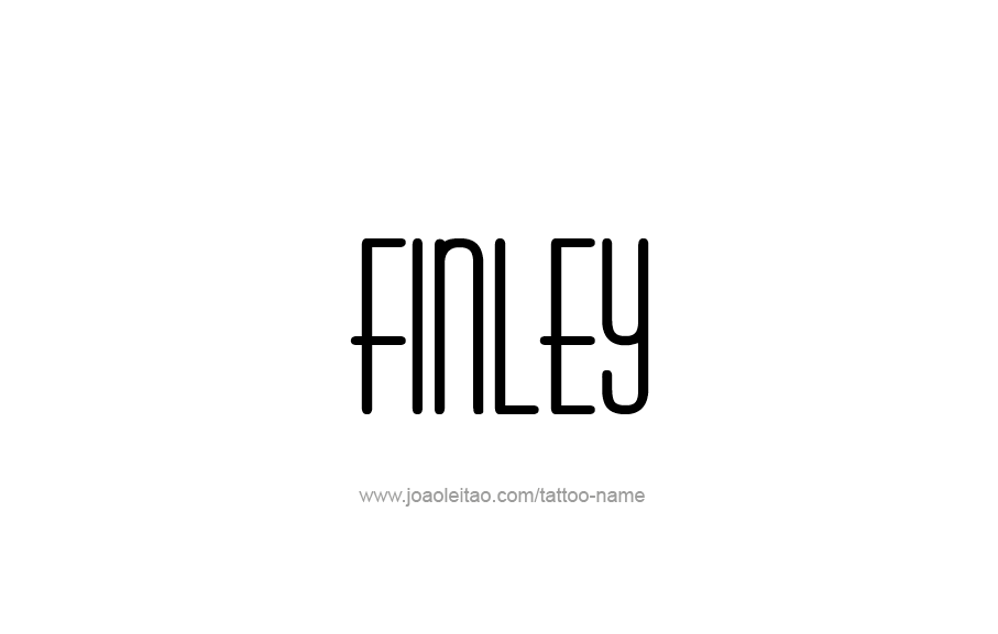 Tattoo Design  Name Finley   