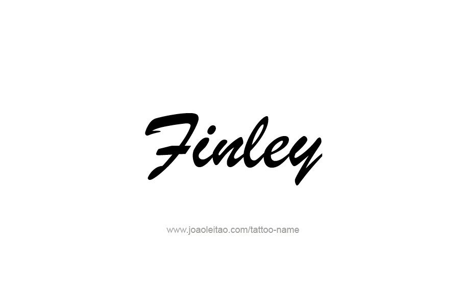 Tattoo Design  Name Finley   