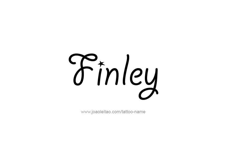 Tattoo Design  Name Finley   