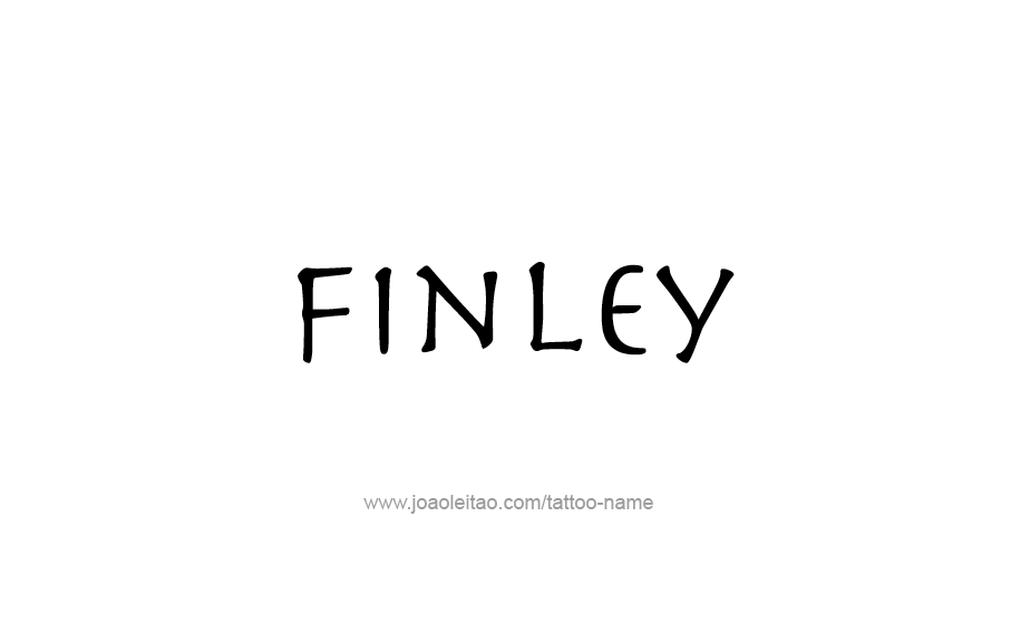 Tattoo Design  Name Finley   