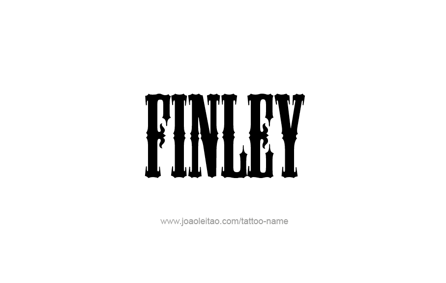 Tattoo Design  Name Finley   