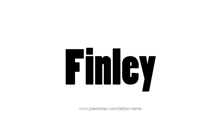 Tattoo Design  Name Finley   