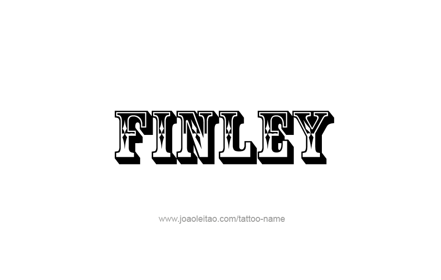 Tattoo Design  Name Finley   