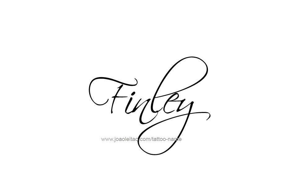 Tattoo Design  Name Finley   