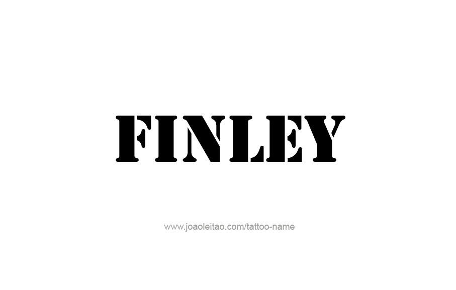 Tattoo Design  Name Finley   