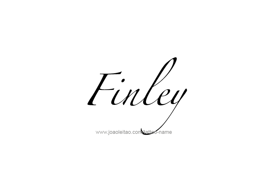 Tattoo Design  Name Finley   