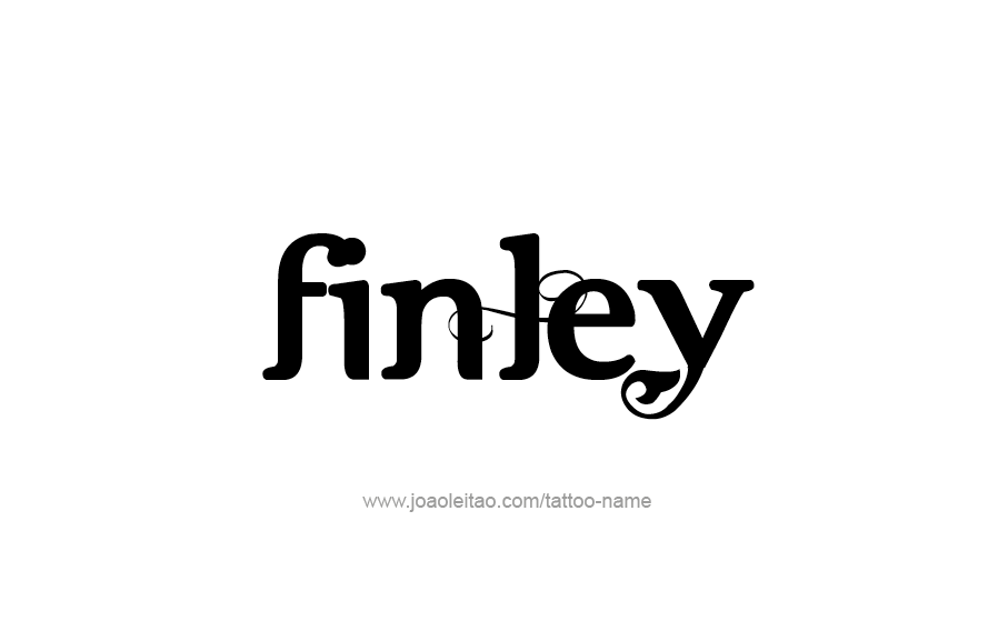 Tattoo Design  Name Finley   