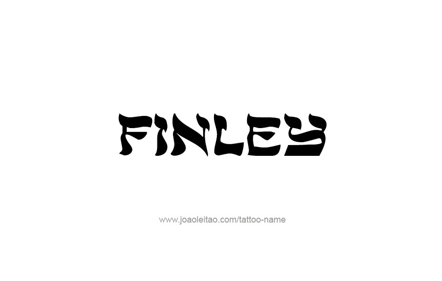 Tattoo Design  Name Finley   