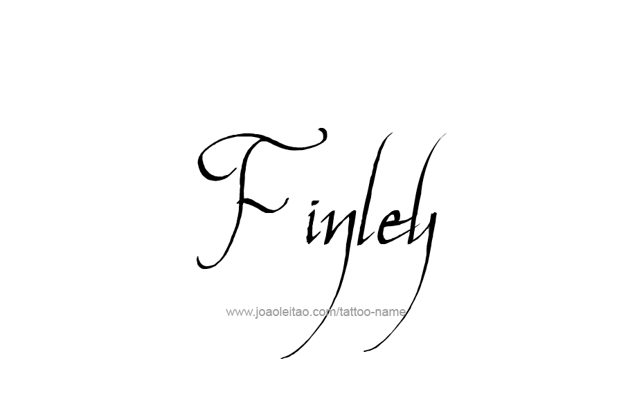 Tattoo Design  Name Finley   