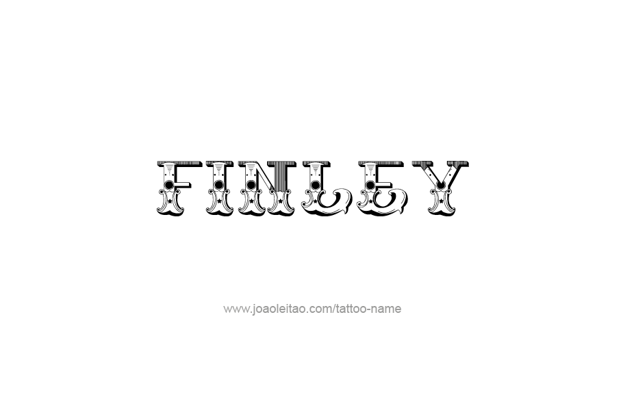 Tattoo Design  Name Finley   