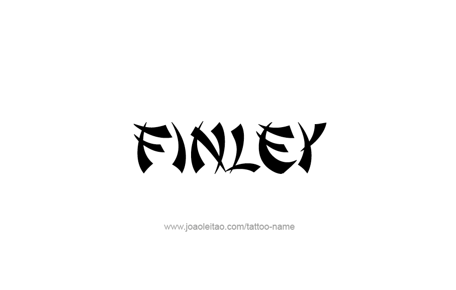 Tattoo Design  Name Finley