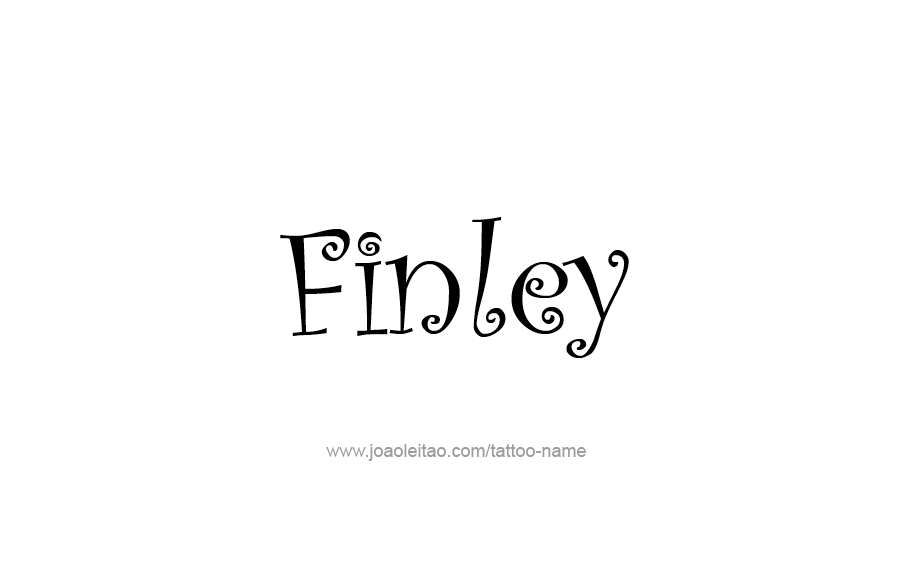 Tattoo Design  Name Finley   