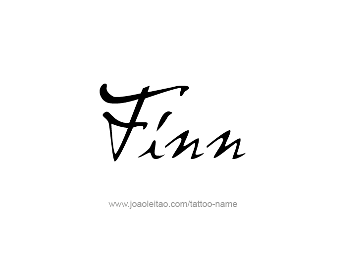 Tattoo Design  Name Finn   