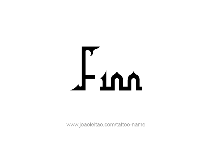 Tattoo Design  Name Finn   