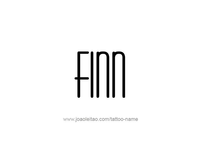 Tattoo Design  Name Finn   