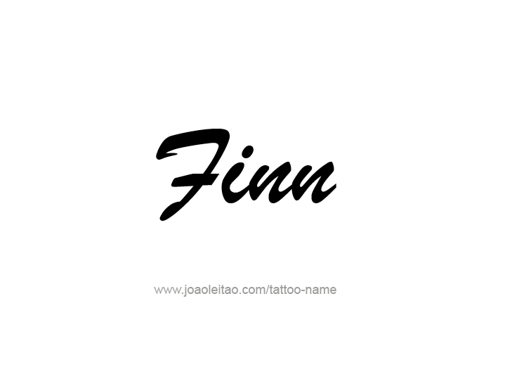 Tattoo Design  Name Finn   