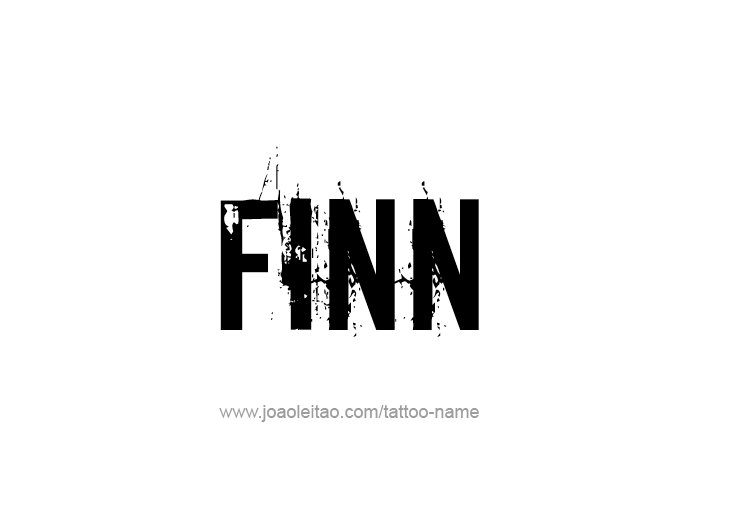 Tattoo Design  Name Finn   