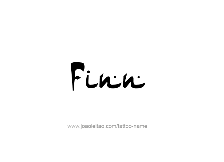 Tattoo Design  Name Finn   