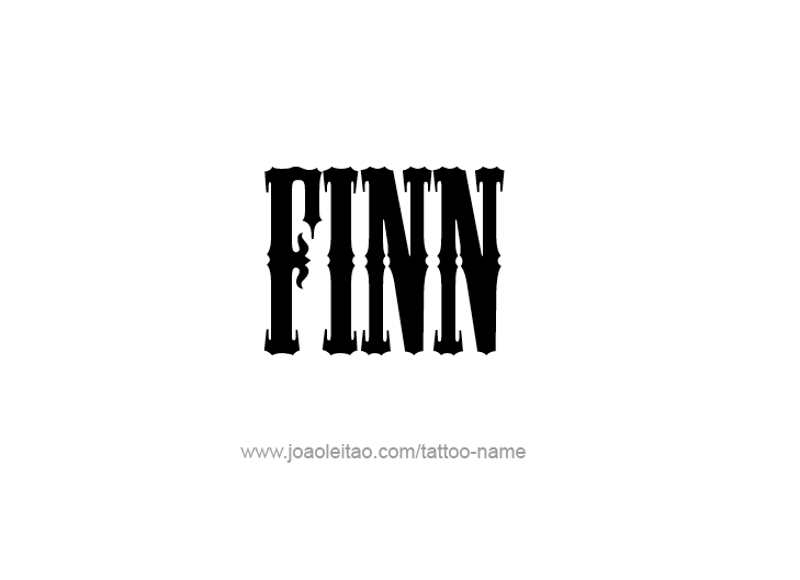 Tattoo Design  Name Finn   