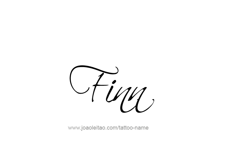 Tattoo Design  Name Finn   