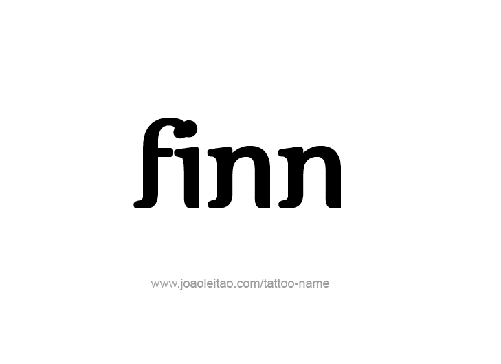 Tattoo Design  Name Finn   