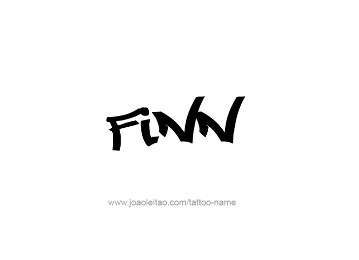 Tattoo Design  Name Finn   