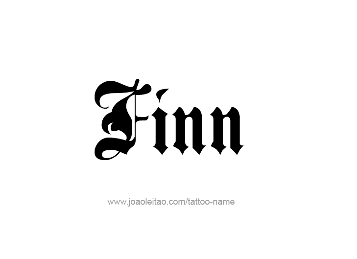 Tattoo Design  Name Finn   