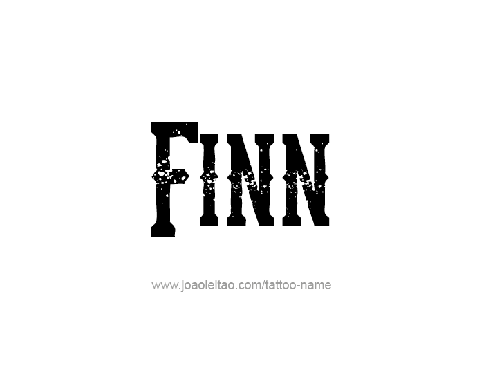 Tattoo Design  Name Finn   