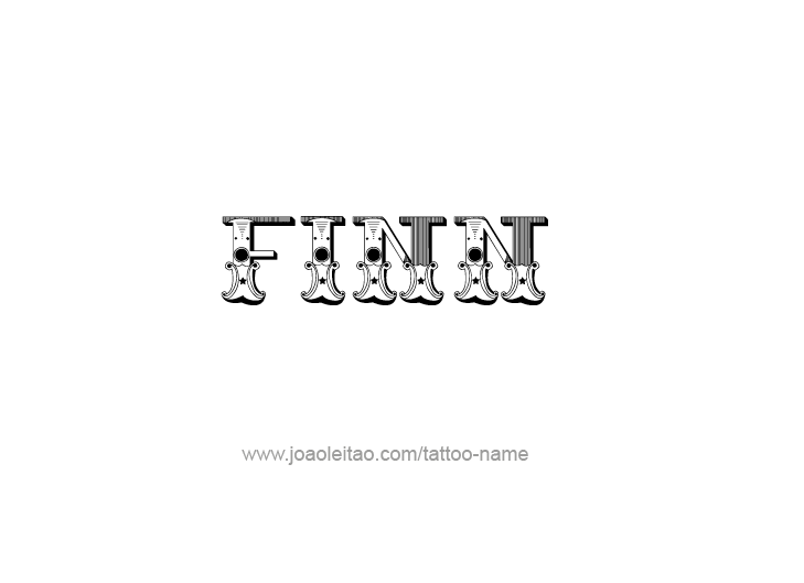 Tattoo Design  Name Finn   