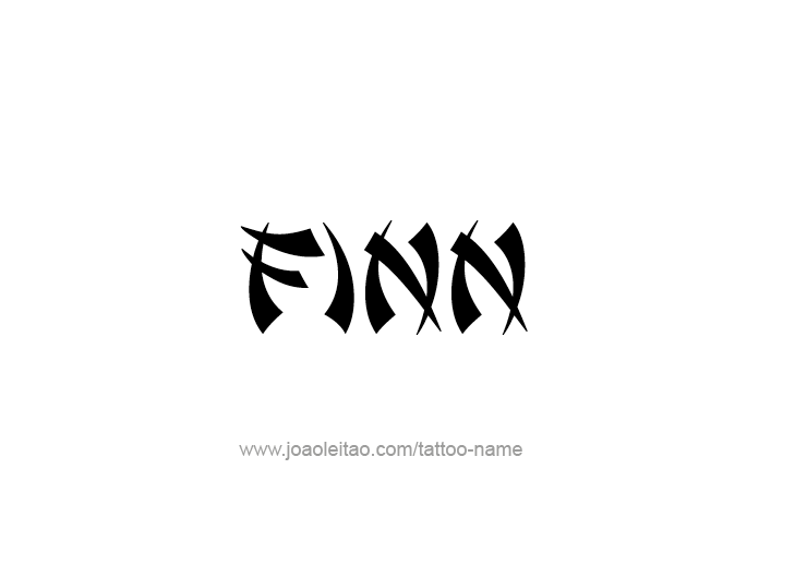 Tattoo Design  Name Finn