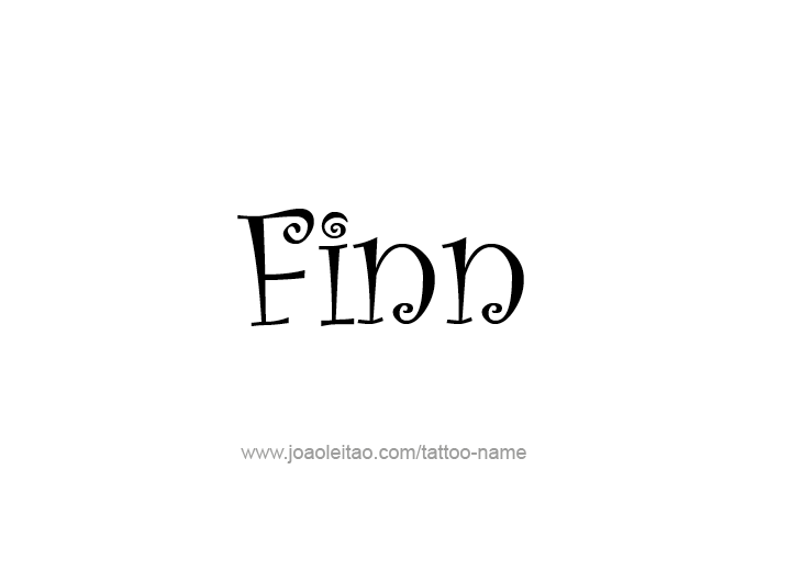 Tattoo Design  Name Finn   