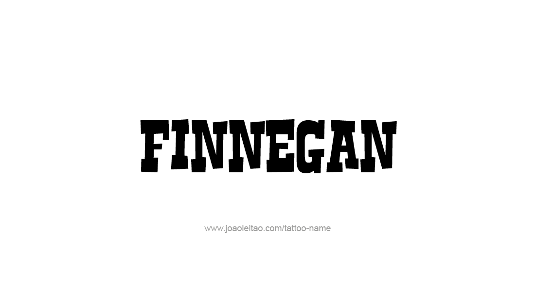 Tattoo Design  Name Finnegan   