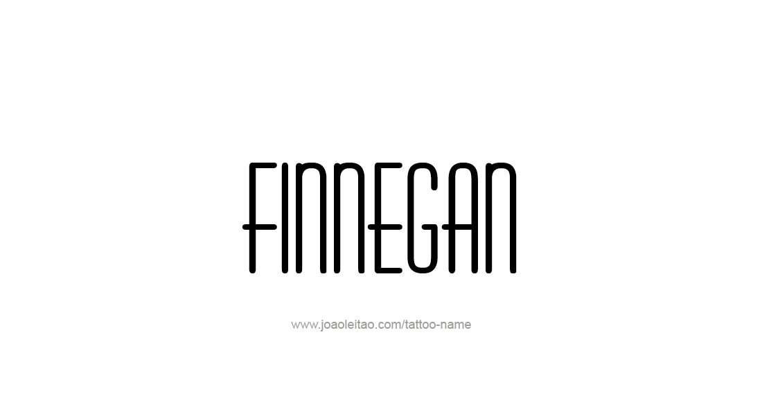 Tattoo Design  Name Finnegan   