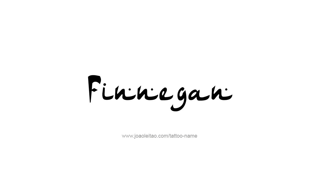 Tattoo Design  Name Finnegan   