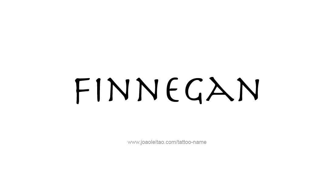 Tattoo Design  Name Finnegan   