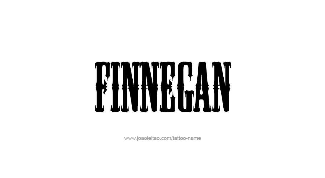 Tattoo Design  Name Finnegan   