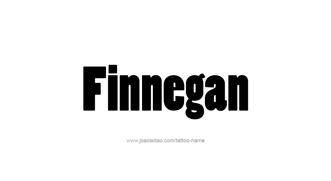 Tattoo Design  Name Finnegan   