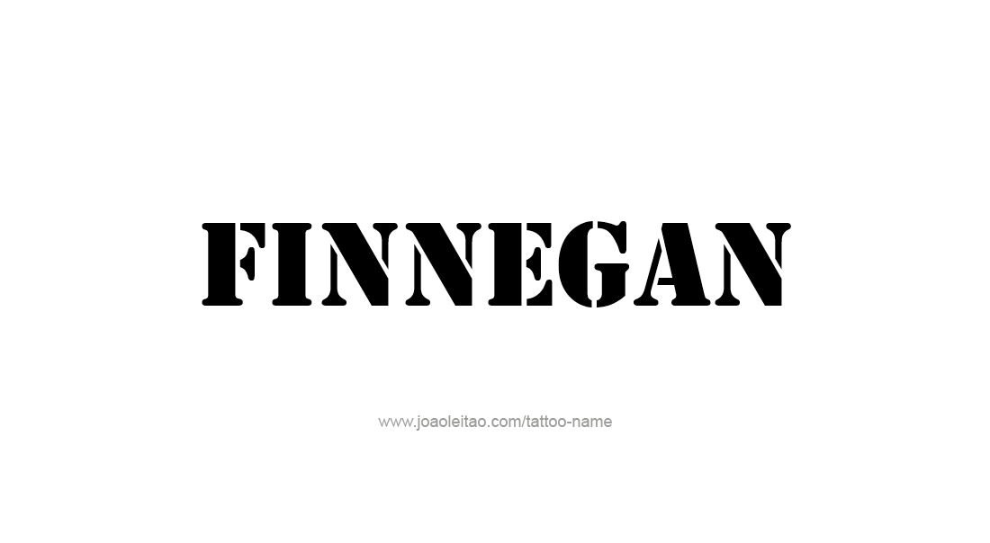 Tattoo Design  Name Finnegan   