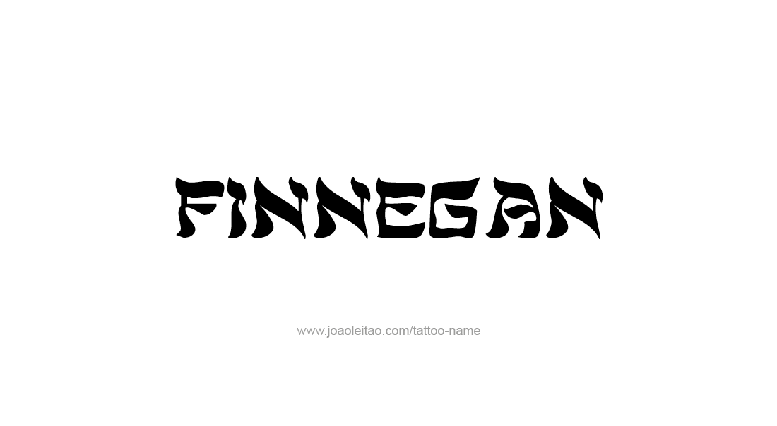 Tattoo Design  Name Finnegan   