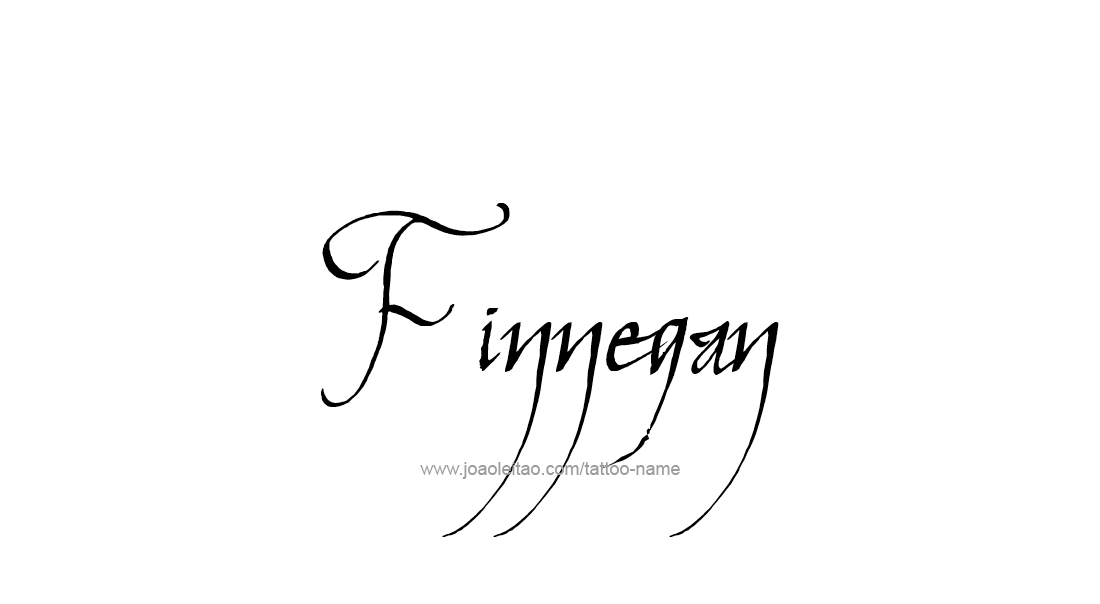 Tattoo Design  Name Finnegan   