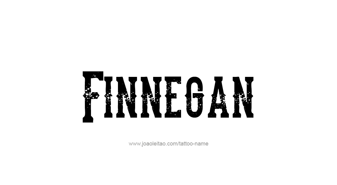 Tattoo Design  Name Finnegan   