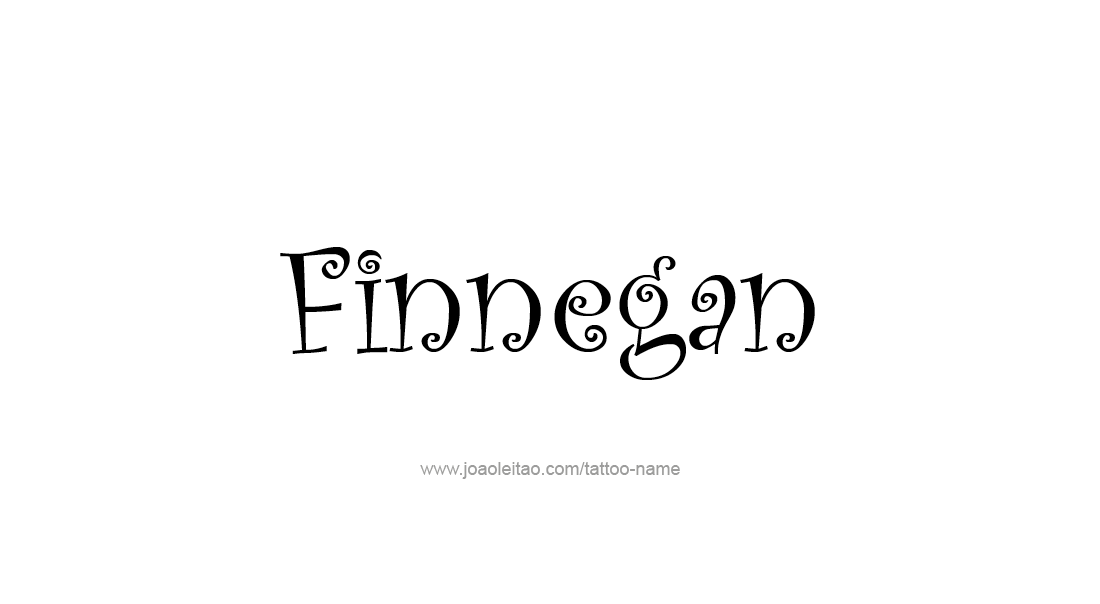 Tattoo Design  Name Finnegan   