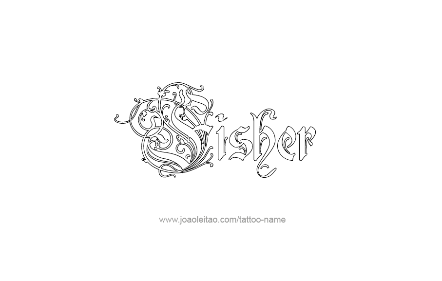 Tattoo Design  Name Fisher   